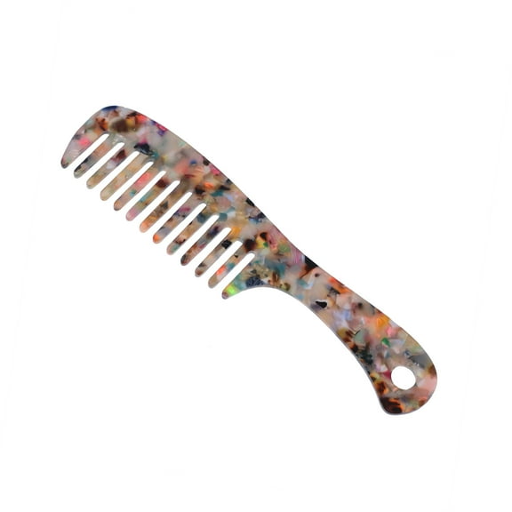Unique Bargains 1 Pc Hair Comb Wide Tooth Anti-Static Easy Detangling Multicolor