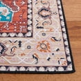 thumbnail image 4 of SAFAVIEH Tucson Willoughby Traditional Machine Washable Area Rug, 6' x 9', Aqua/Rust, 4 of 9
