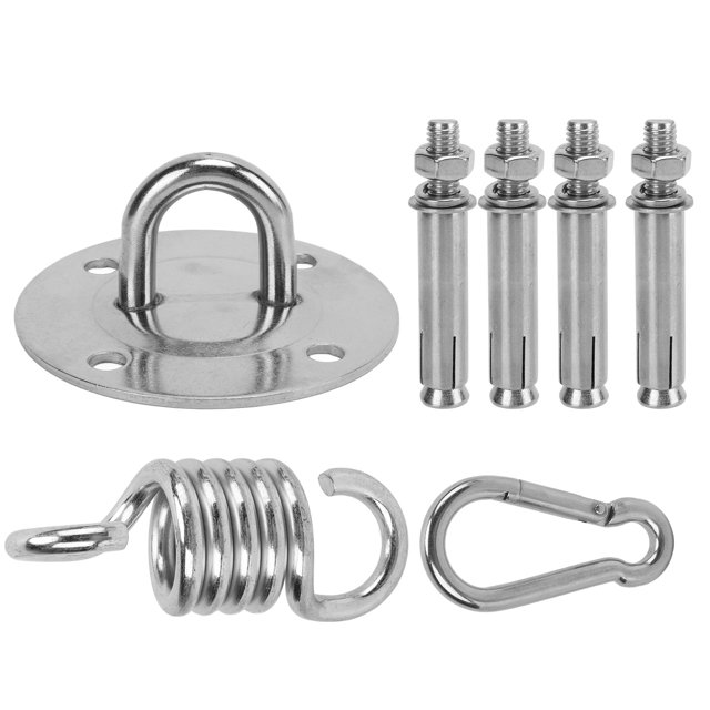 Kit de suspensión de techo de acero inoxidable con pernos de expansión de disco fijo Mosquetón de acero con resorte