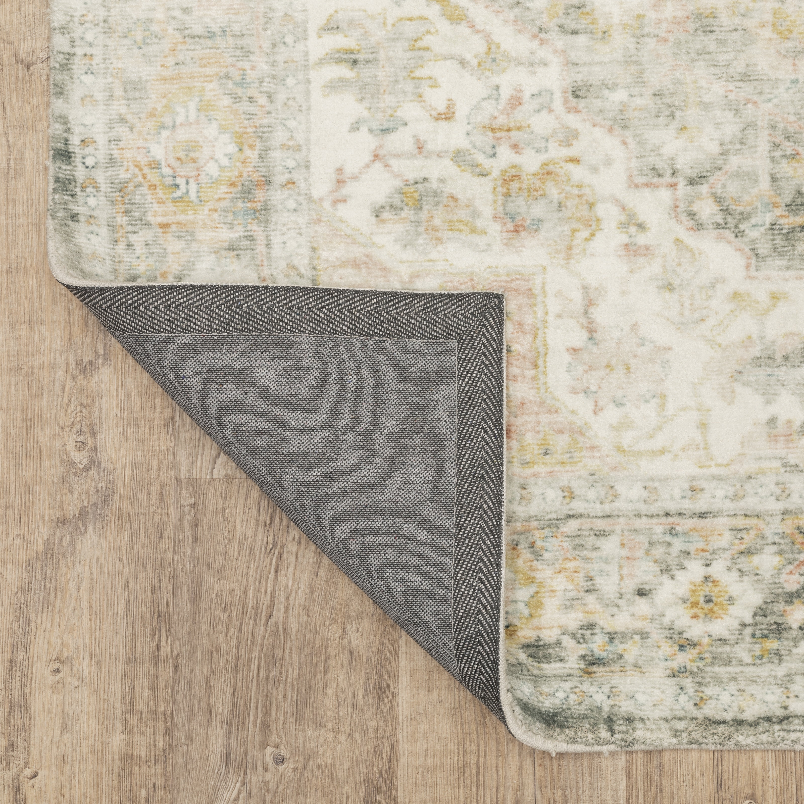 Avalon Home Silvana Bohemian Medallion Area Rug, 7'8" X 10', Gray/ Gold