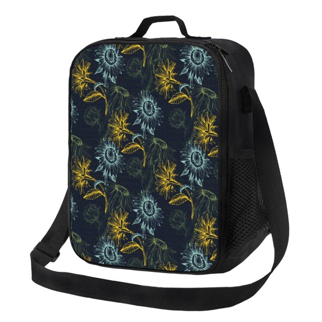 Fotbe Sunflowers Lonchera Bolsa de Almuerzo para Hombres y Mujeres, Lonchera de Gran Capacidad, Bolsa de Almuerzo Reutilizable, Bolsa Térmica Aislante
