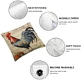 thumbnail image 4 of PIKWEEK  Retro Rooster Farmhouse Animal Home Decor Pillowcase Rustic Poultry Chicken Throw Pillow Case Decorative Cushion Cover 2pc, 4 of 6