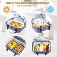 thumbnail image 2 of Insulated Casserole Carrier for Hot or Cold Food with Heat-resistant Mat, Dish Carrier, Foil Pan Fits 9" x 13" Baking, 2 of 4