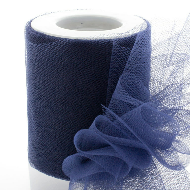 Hairbow Center 3 inch Premium Tulle Fabric Roll for Crafts, Wedding, Party Decorations, Gifts - White 25 Yard Spool, Size: 25yds