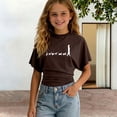 thumbnail image 1 of T-shirts pour Garçons Filles Col Rond Manches Courtes Chemises Garçons Chemises Garçons 9-10 Ans Tenues Fille, 1 of 5