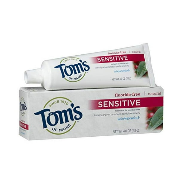 Tom's Of Maine, Toothpaste Sensitive Wintermint, 4 Ounce (Pack of 8)