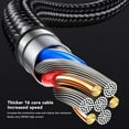 thumbnail image 4 of Type C Extension Cable Professional - USB3.2 Gen2 10Gbps USB C Male to Female Data Cable Supports OTG Projection Screen Headphones Hard Disk Docking Station, 4 of 7
