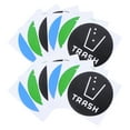thumbnail image 1 of OULII Waste Management Stickers 12Pcs Square PVC for Recycling Bins Suitable for Everyone, 1 of 8