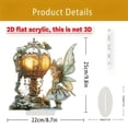 thumbnail image 2 of Awevudst Boho Desk Decor Fairy and Giant Desk Lamp Acrylic Flat Ornaments, 2 of 8