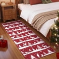 thumbnail image 4 of GAOMON 2x6 ft Christmas Runner Rug, Washable Non Slip Low Pile Carpet, Xmas Tree Reindeer Snowflake Indoor Rug for Entryway, Kitchen, Living Room, Red, 4 of 7