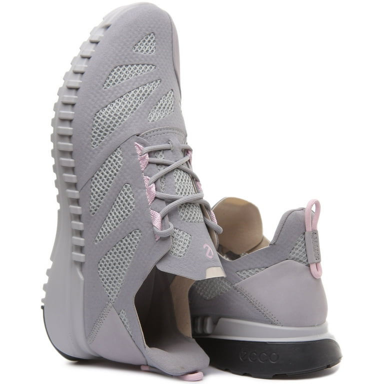 Ecco Zipflex Women's Lace Up Nubuck Leather Mesh Lightweight Sneakers In  Grey Size 6/6.5 - Walmart.com