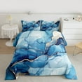 thumbnail image 2 of Manfei Gradient Marble Bedding Comforter Set 2pcs for Adults Female Men,Abstract Marbling Watercolor Twin Comforter Sets Microfiber,Stone Pattern Breathable Bedding Set,Luxury Bedroom Decor, 2 of 8