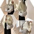 thumbnail image 2 of LinYooLi Puffer Tote Bag for Women, Lightweight Quilted Tote Bag Puffer Purse Cloud Pleated Shoulder Bag Handbag, 2 of 6