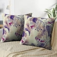 thumbnail image 4 of LALILO Throw Pillow Covers Twig With Berries Accent Art Berry Blue Branch Cushion Cover 18" x 18", 2 Pack, 4 of 6