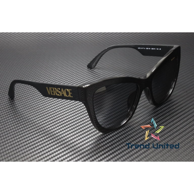 Versace 4417 GB1/81 56 Black Grey Polarized Sunglasses VE4417U Sunglasses Versace VE 4417 U GB1/81 Black - Walmart.com main image 4