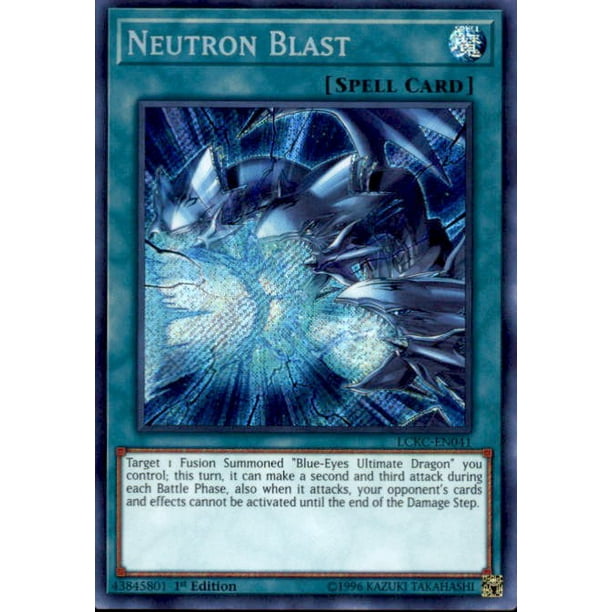 Yugioh Kaiba Legendary Collection Neutron Blast Lckc En041 Walmart Com Walmart Com