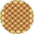 thumbnail image 1 of Ahgly Company Indoor Round Patterned Orange Red Orange Area Rugs, 3' Round, 1 of 1