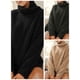 thumbnail image 3 of Mujeres Fleece Pullover Cuello alto Manga larga Fuzzy Warm Casual Sudaderas CACAGOO Sudadera de mujer, 3 of 7