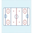 thumbnail image 3 of Hockey Queen Size Duvet Cover Set, Ice Hockey Field in Blue Tones and Red Graphic Outline for Sport Events, Decorative 3 Piece Bedding Set with 2 Pillow Shams, Blue Red Pale Blue, by Ambesonne, 3 of 3