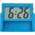thumbnail image 1 of Small Digital Clock，Portable Travel Clock，Classroom Bedroom Bathroom Glass Car Motorcycle Dashboard Mini Clock Battery Operated Self Adhesive (1, Black),Blue, 1 of 4