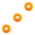 thumbnail image 1 of Methold Pet Chew Toy Training Squeak Ring Ball TPR Molar Sound Juego Interactivo Juguete, Naranja, S Type1 NO1, 1 of 6