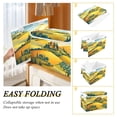 thumbnail image 4 of Foldable Fabric Storage Bin With Handle Collapsible Basket Box Storage With Lid Organizer A Tuscany Landscape, 4 of 7