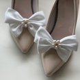thumbnail image 6 of Osdhezcn Handmade Bowknot Shoe Buckle with Pearls Shoe Clip Wedding Shoe Decoration Charms DIY Crafts Findings Accessory, 6 of 8