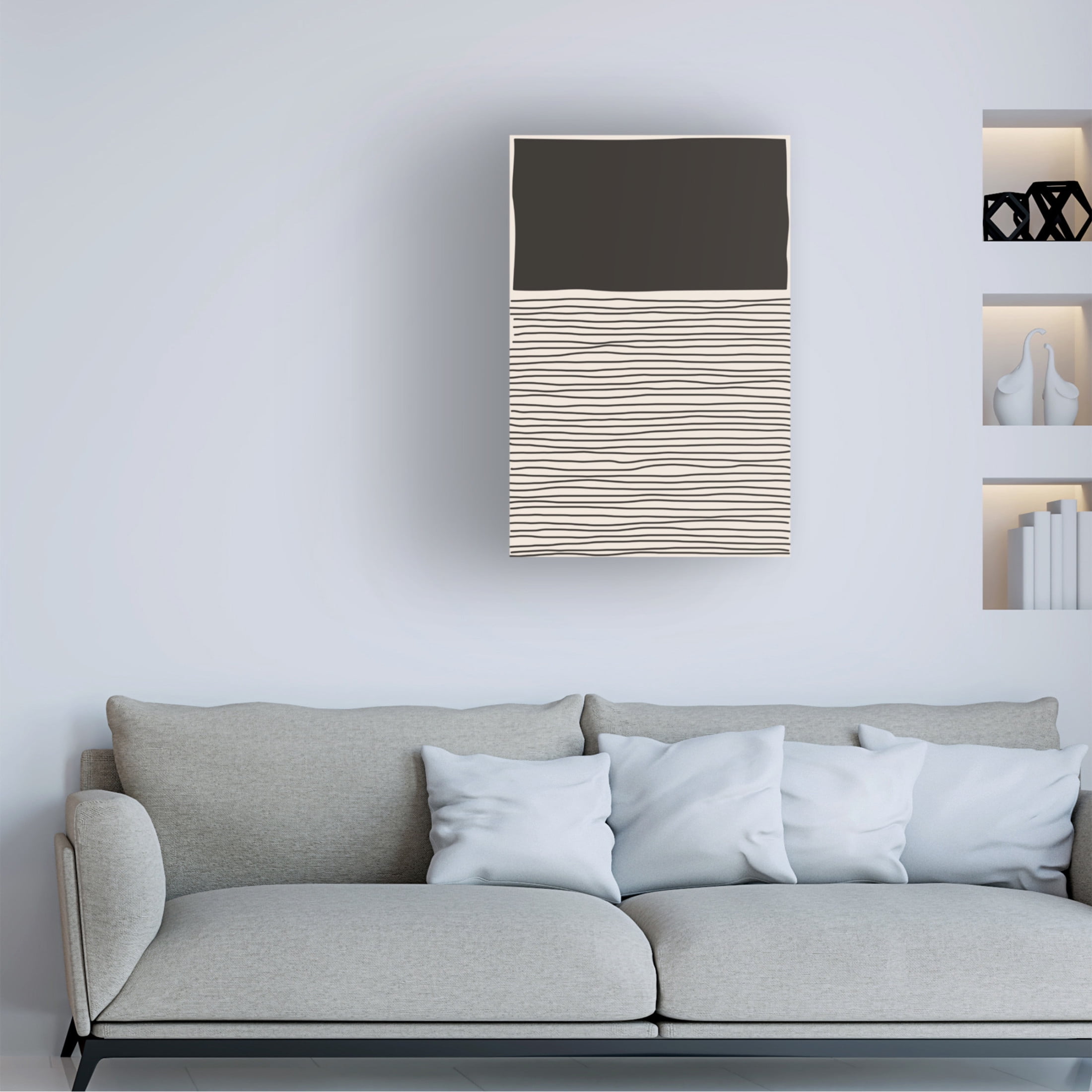 Trademark Fine Art jay stanley  Minimal Line Vibes 9 Canvas Wall Art