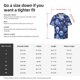 thumbnail image 5 of Fotbe Skull blue crystal flower Camisa Estampada de Manga Corta para Hombre, Casual de Verano, Estilo Playero, Sin Arrugas-X-Large, 5 of 5
