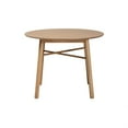 thumbnail image 2 of Baxton Studio Denmark Mid-Century Modern French Oak Brown Finished Rubberwood Dining Table, 2 of 5