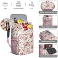 thumbnail image 3 of Watercolor Flower Pattern Insulated Backpack Cooler - 20L High Capacity, Long-Lasting Insulation, Perfect for Outdoor Enthusiasts, 3 of 4
