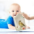 thumbnail image 5 of Spring Birds Watercolor Baby Muslin Washcloths Soft Absorbent Face Towel, 3 PCS Colorful Flowers Branch Burp Cloths Cotton Bath Wipes Infant Wash Cloth for Newborn Boys Girls 12x12 inches, 5 of 7