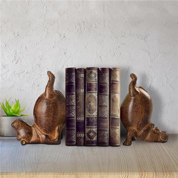 SPI Home Acrobatic Hippo Bookends PR