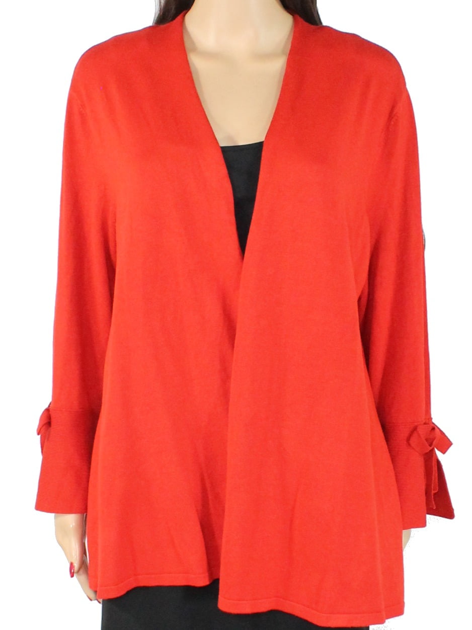 Alfani - Womens Sweater Small Cardigan Tie Sleeve Open Front 021 S - Walmart.com - Walmart.com