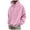 Pink, variant on Jalioing Men's Casual Sweatshirts Oversized Long Sleeve Athletic Hoodies Casual Loose Sport Workout Pullover Tops