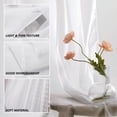 thumbnail image 3 of YEAHOME White Sheer Curtains 84 inches Long - Home Decoration Grommet Airy & Lightweight Elegant Window Treatments with Light Filtering for Bedroom/Living Room (2 Panels, W52 x L84), 3 of 9