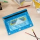 thumbnail image 5 of Estuche para lápices, bolsa para lápices, 2 piezas, carpeta de tela con ojales, B5, bolsa de almacenamiento para oficina, con tres agujeros y cremallera, estuche para lápices., 5 of 9