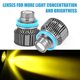 thumbnail image 2 of Ofertas únicas H8 H9 H11 Bombillas LED para luces antiniebla 7200 lúmenes Faro LED 12V Lámpara para correr del automóvil 2400-7500K Amarillo 1 par, 2 of 7