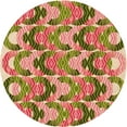 thumbnail image 1 of Ahgly Company Machine Washable Indoor Round Transitional Chestnut Red Area Rugs, 6' Round, 1 of 7