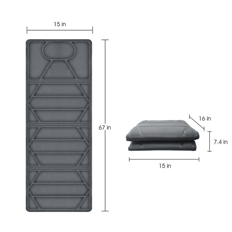 Snailax Full Body Massage Mat with Heat, Gray photo 4