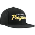 thumbnail image 3 of Men's Mitchell & Ness Black Pittsburgh Penguins Core Team Script 2.0 Snapback Hat, 3 of 5