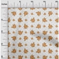 thumbnail image 2 of oneOone Velvet Orange Fabric Floral Craft Projects Decor Fabric Printed By The Yard 58 Inch Wide, 2 of 4