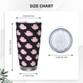 thumbnail image 4 of Lsque Cowboy Hat Pattern 20oz Car Cup with Lid and Straw, Insulated Coffee Cup with Straw Topper, Spill Proof Travel Coffee Mug, Stainless Steel Tumble-Straw Three-piece Set, 4 of 8