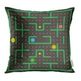 thumbnail image 1 of BSDHOME Pac Man Jeu Analogique avec Fantômes Interface Vidéo Arcade Moderne Housse de Coussin 18x18 Pouces, 1 of 1