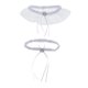 thumbnail image 2 of 2pcs / Set Liga De La Pierna De Del Cordón De Las Mujeres Bowknot Leg Band Para Novias Blanco, 2 of 9