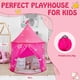 thumbnail image 2 of Tienda de juegos de princesa rosa para niños, casa de juegos Opret con castillo desplegable para niñas y niños, tienda de juegos fácil de montar con bolsa de almacenamiento para interior y exterior., 2 of 5