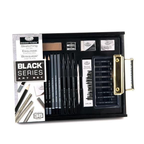 Royal & Langnickel essentials™ 35pc Black Series Sketching Art Set