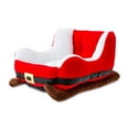 thumbnail image 2 of Vibrant Life Santa's Sleigh Small Holiday Pet Bed, Red and White, 19" x 16" x 11", 2 of 12