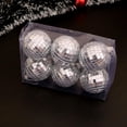 thumbnail image 2 of Hvmvliv Christmas Ornaments 6Pc 2.34inch Christmas Decorative Glitter Hanging Balls Ornament for Christmas Tree Shatterproof Xmas Party Wedding Tree Decorations Silver, 2 of 6