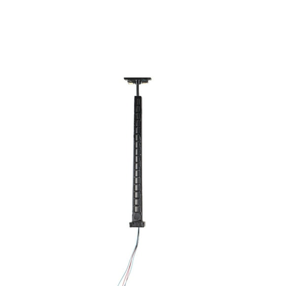 Ruiboury Model Railway Lamp Micro-Landscape Layout Props LED Lamppost Park Decoration Miniature Ladder Streetlights Crafts Black(Warm Light)